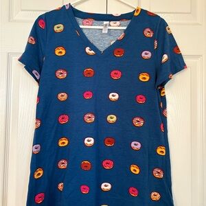 LuLaRoe Donut Print Women's Top